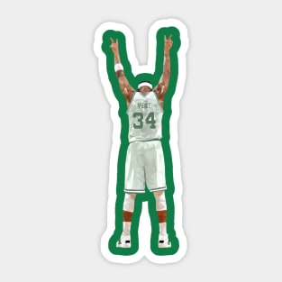 Paul Pierce Celebration Low Poly Sticker